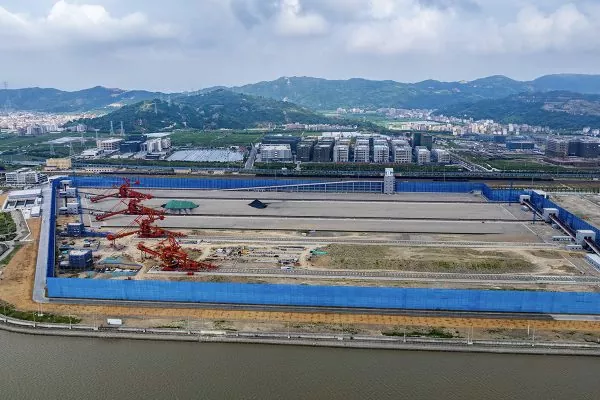 Projeto Yueqing Bay Wharf na cidade de Wenzhou, província de Zhejiang